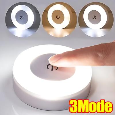 LED Dokunmatik Sensör Gece Lambası 3 Modlu Kısılabilir Duvar Lambaları Taşınabilir USB Şarj Edilebilir Gece Lambası Oturma Odası Yatak Odası Aydınlatması İçin