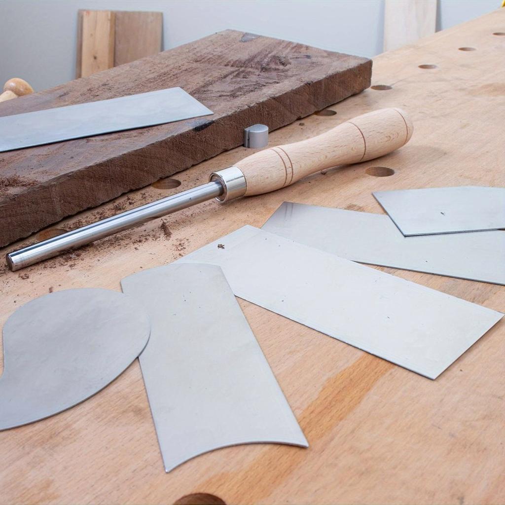 Drewniany skrobak premium: Gruba hartowana stal wysokowęglowa, gładkie usuwanie zadziorów z drewna, obróbka mebli mahoniowych - dla stolarzy i majsterkowiczów