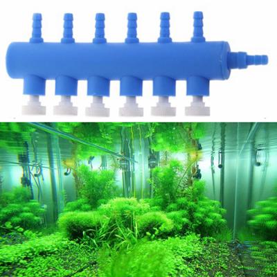 Control Valve Durable Adjustable 2-6 Heads Design Aquarium Air Valve Oxygen Regulating Valve for Fish Tank Pump