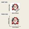 Weird Hole-themed Christmas Santa Bedroom Living Room Entrance Hall Home Background Decorative Wall Sticker