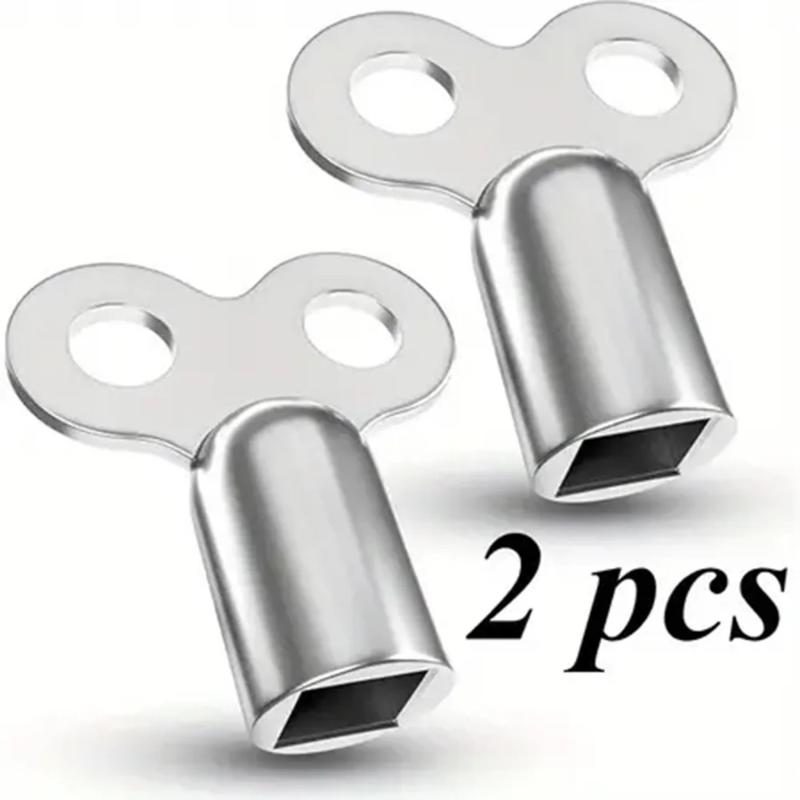 2Pcs/Set Zinc Alloy Radiator Exhaust Valve Key Eu Standard Threads Square 5×5Mm Radiator Accessories Heating Key Tools