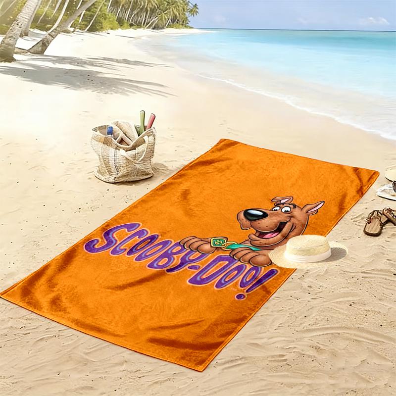 1pc SCOOBY-DOO Beach Towel, Outdoor Beach Towel Ideal Beach Necessities and Vacation Items