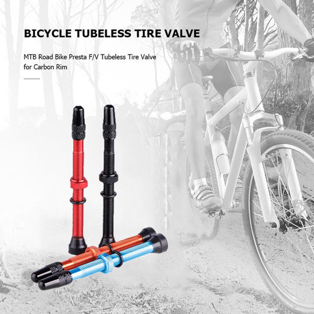 60mm Brass Aluminum Sealant Ultra-light Extender Valves Tubeless Tire MTB Bicycle Presta Valve