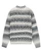 Opeunyadeu(Owai) Hairy Gradient Striped Knit - Black