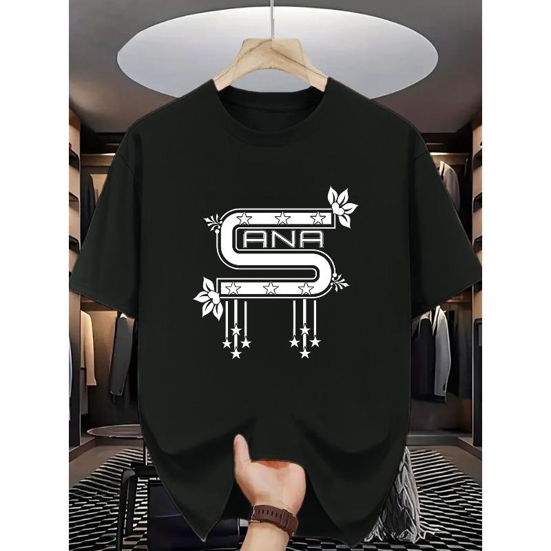 

ANA S Trendy Printed Short-sleeve T-shirt, Featuring a Stylish and Minimalist Design, Suitable for Daily Wear and Sporting Occasions S