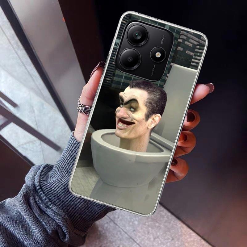 

S-Skibidi Toilet Mobile Cell Phone Case For Xiaomi Redmi Note 10 11 12 13 14 15 Pro Plus 11S 12S 14S 11T 11E 10S Soft TPU Back C Redmi Note 15 Pro 4G