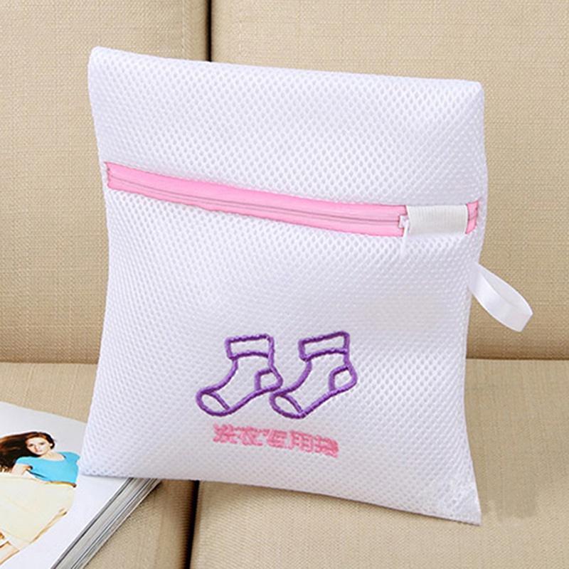 1 Pz Sacchetti per Bucato con Cerniera in Rete Pieghevoli per Lingerie Reggiseno Calzini Biancheria Intima Lavatrice Vestiti Protezione