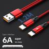 6A High-Speed Braided Multi-Head Charging Cable for Android, Apple, and Type-C