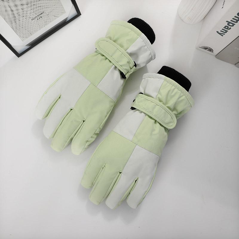 Ski Gloves for Winter Thickened Waterproof Men and Women Plus Velvet Thickened Anti Slip Cold Proof Riding Touch Screen Warm Gloves
