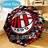 Custom Name Umbrella AC-Milan Emblem Umbrella 8-Frame for Travel, Camping, Casual Lightweight Portable, Essential for Family Gifts
