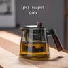 600ml Glass Tea Kettle With Removable Infuser Teapot Blooming And Loose Leaf Tea Maker Heat-resistant Teapot With Wood Handle