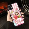 C-Crayon Cartoon Shin Chan Phone Case For IPhone 16 Pro Max Case 11 12 13 14 15 Pro Plus X XS MAX Case Matte Cover