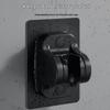Black Adjustable No-Drill Shower Head Wall Mount Holder