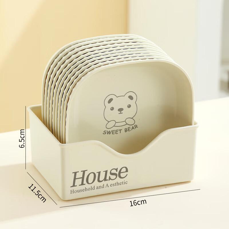 Cute Bear Food-Grade Snack & Fruit Plate Set