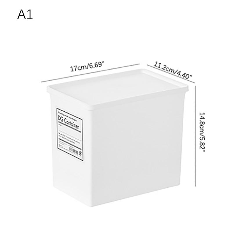 White Laundry Room Storage Box Scent Booster Laundry Beads Powder Container Clothes Clips Case With Dustproof Lid Organizer Box