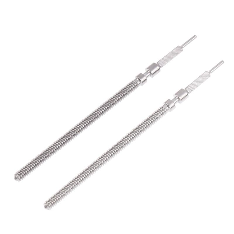 

2 шт. Стальные детали заводной головки Заводная головка часов Стальной шток Комплект Подходит для механизма Eta 6497 6498 St3600/3601 Шток Аксессуары для часов серебряный