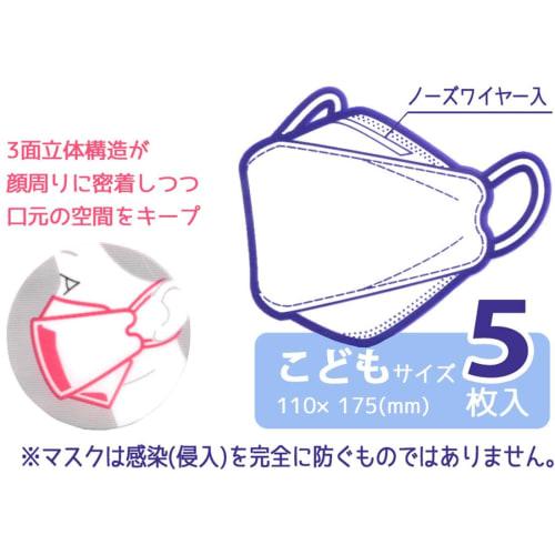 Skater 3D 3D Nonwoven 3-Layer Mask Small Child Size Tomica 5 Pieces MSKSH3-A