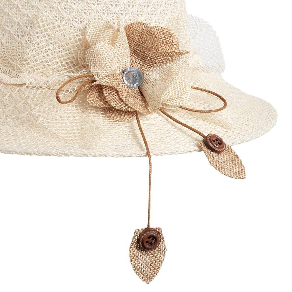 Sun Hat Women's Summer Sun Protection Hat Elegant and Comfortable Versatile Straw Hat Breathable Foldable Women's Summer Sun Protection Hat