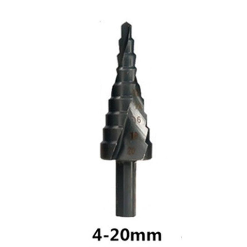 

Ступенчатые сверла HSS Cobalt, спиральные сверла из азотированной быстрорежущей стали для металлических конусных сверл, набор треугольных хвостовиков, сверлильные инструменты