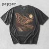 Cecropia Moth Howling To The Moon Shirt, Nature Lover Gift, Night Sky Moth Art, Moonlit Butterfly Shirt, Comfort Colors Shirt