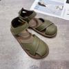 Low Heel Shoes Woman Sweet Sandals Ladies Summer Sandals Orange Espadrille Closed Retro Gladiator Sandals Women Shoes Comfort Casual