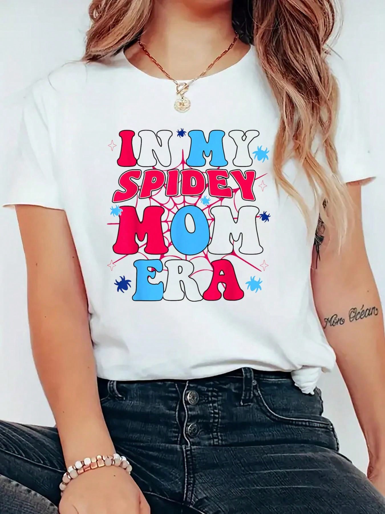 In My Spidey Mom Era Graphic T-shirt S