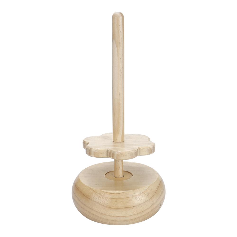 1pcs Wooden Yarn Winder Stand, Hand Weaving Winding Shaft Stand, Rotatable Yarn Spinding Tool, DIY Knitting Crochet Yarn Rack