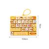 26-key Keyboard Keychain Pressable Keys Press Button Toy Cute Keyboard Fidget Toy  Bag Ornament