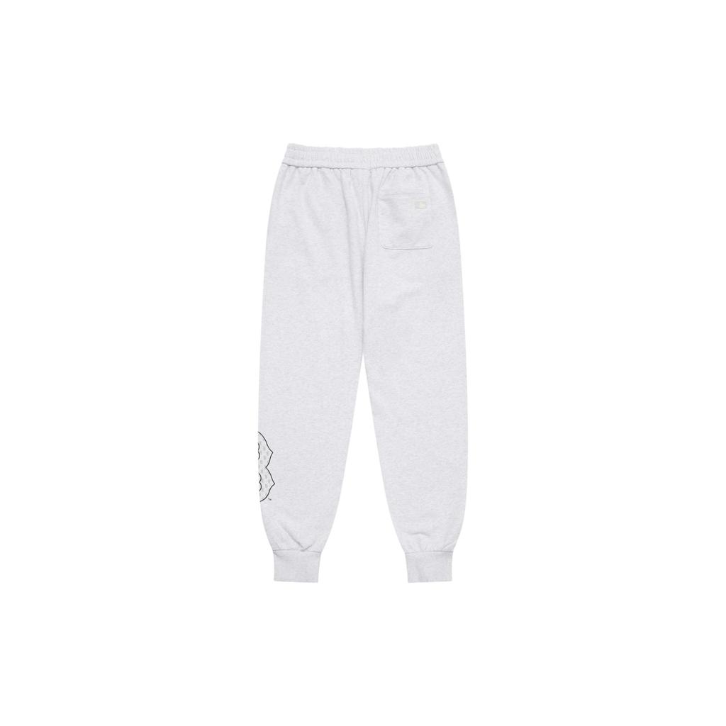 MLB Monogram Boston Red Sox SS25 Logo Print Loose Comfortable Cuffed Knit Joggers Unisex Joggers Light-Floral-Gray 3APTM0151-43MGL