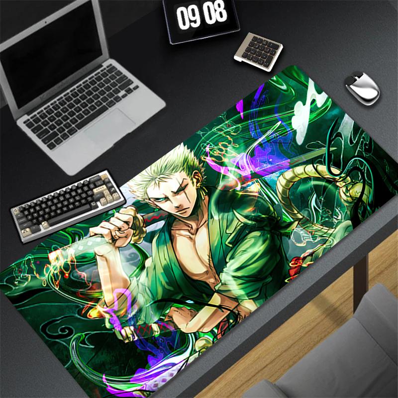 Mousepad Pattern Game Pad HD Rubber Mouse Pad PC Accessories Desk Mat Non Slip Office Table Mat Oone Ppiece Zoro Keyboard Pad