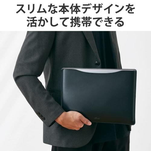 ELECOM Computer Case PC Case Compatible with MacBook Pro 14.2 inch (2023/2021 Release Model) Soft Leather Sleeve Case Slim Black BM-IBSVM2214BK