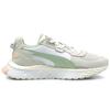 Puma Wild Rider Prm Shock Absorbing Durable Low-Top Training Shoes Women sneaker White Gray Green 381899-01