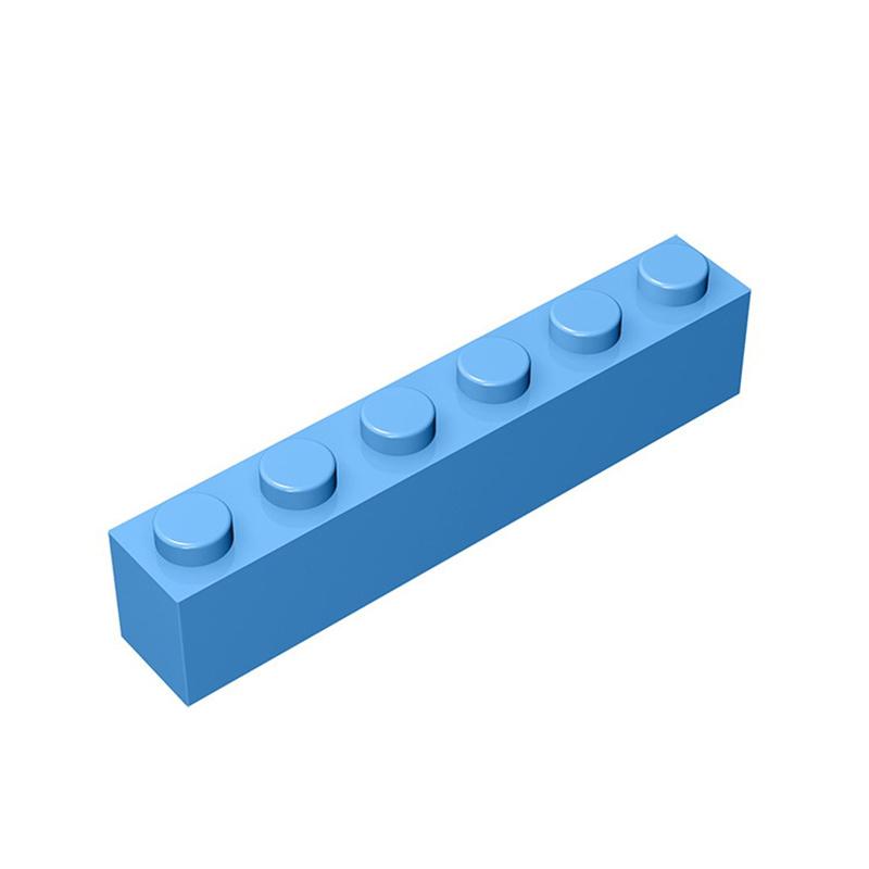 50g/21Pcs 3009 1x6 Block Moc High 6 Hole Color Accessories Compatible with Brick DIY Children's Toy Assembly Gift Storage