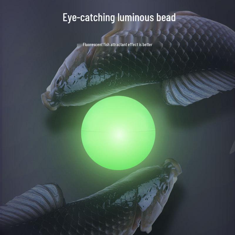 Spring Loaded Fishing Rod Holder with Luminous Beads and Double Hook Bait Cage for Float and Bottom Fishing