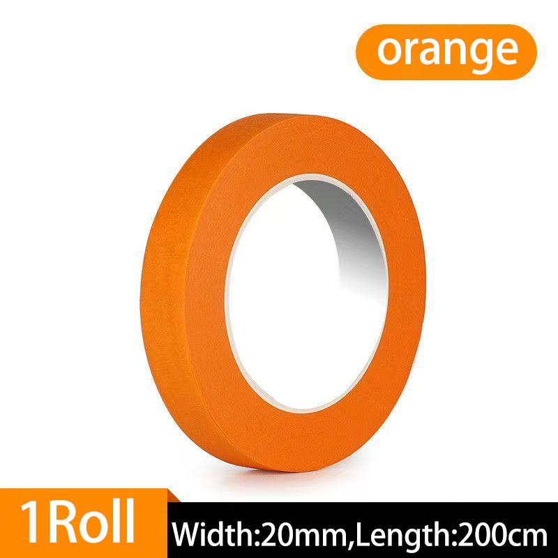 High-Adhesion Washi Tape for Cars Heat-Resistant Orange Stickers for Car Decoration Seam Filling and Car PaintingPinstriping Tape 3