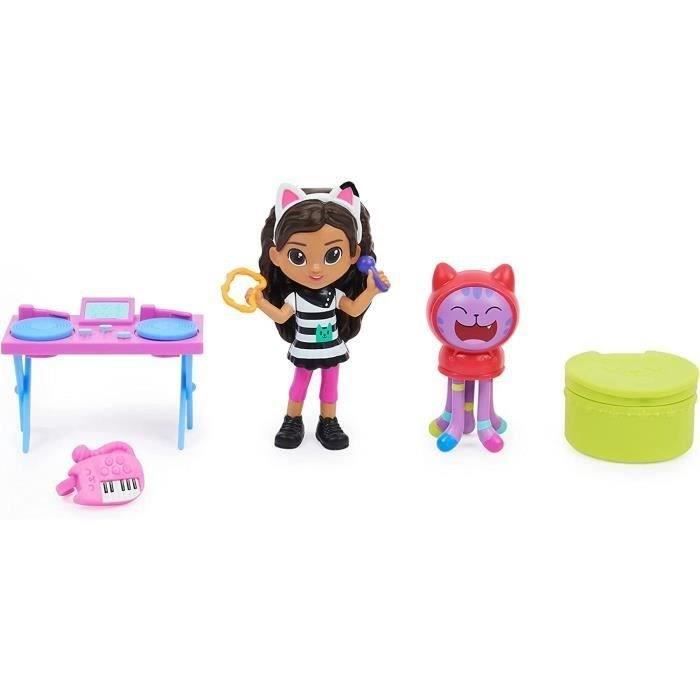 Gabby et la maison magique - pack 2 figurines et accessoires karaoké - spin master