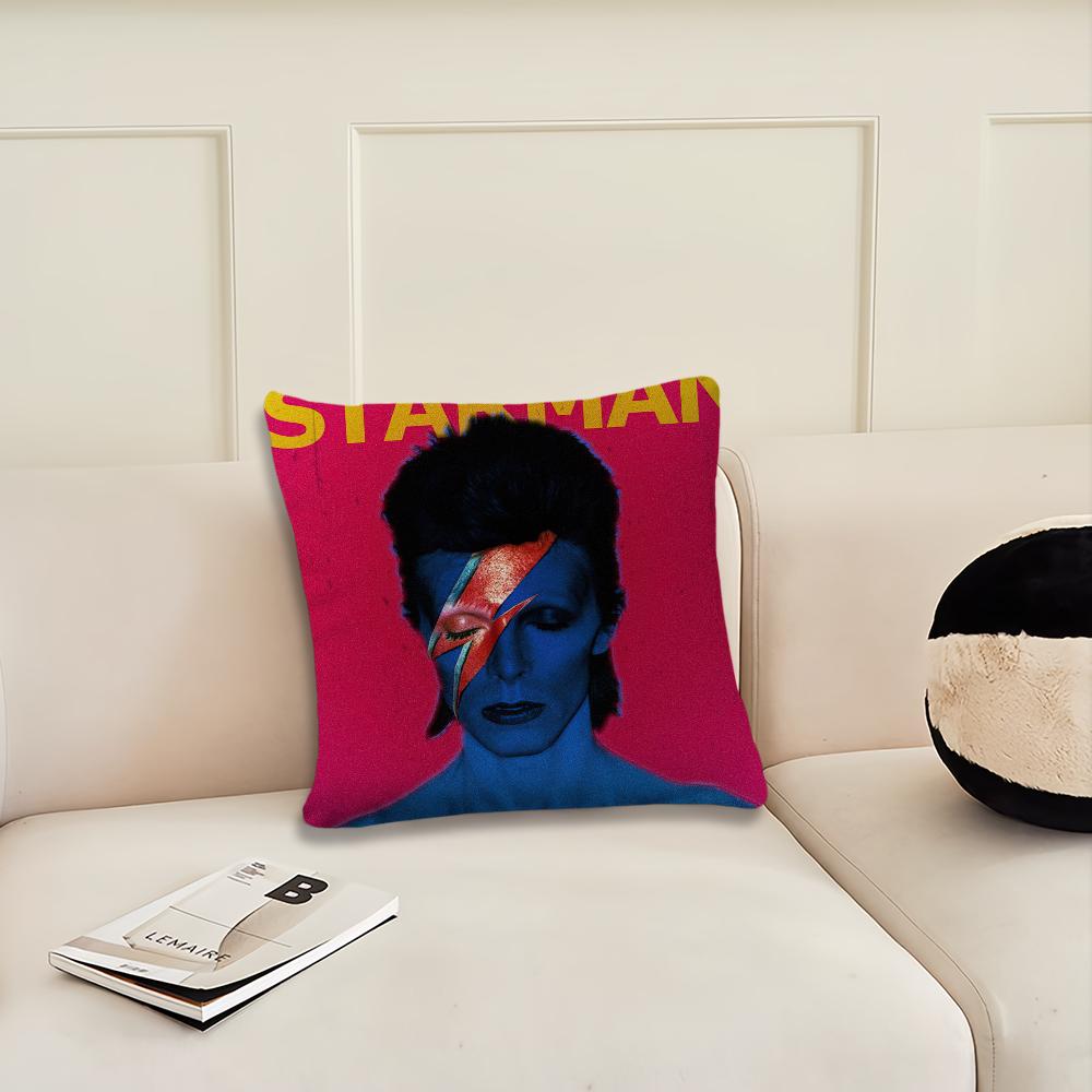 Singer S-David B-Bowie Pillow Case Living Room Home Sofa Office Shop Cover Printing Comfort Decoration Nordic Simplicity