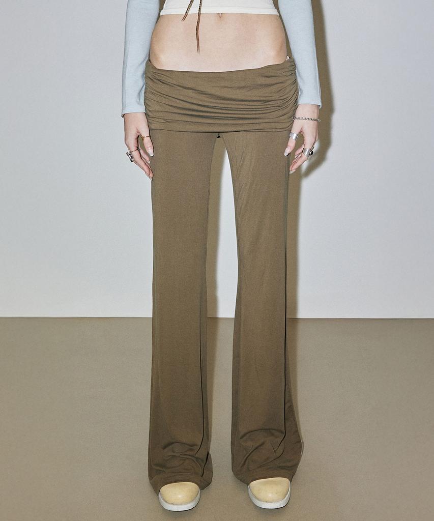 SCULPTOR Jersey Lowrise Track Pants Khaki
