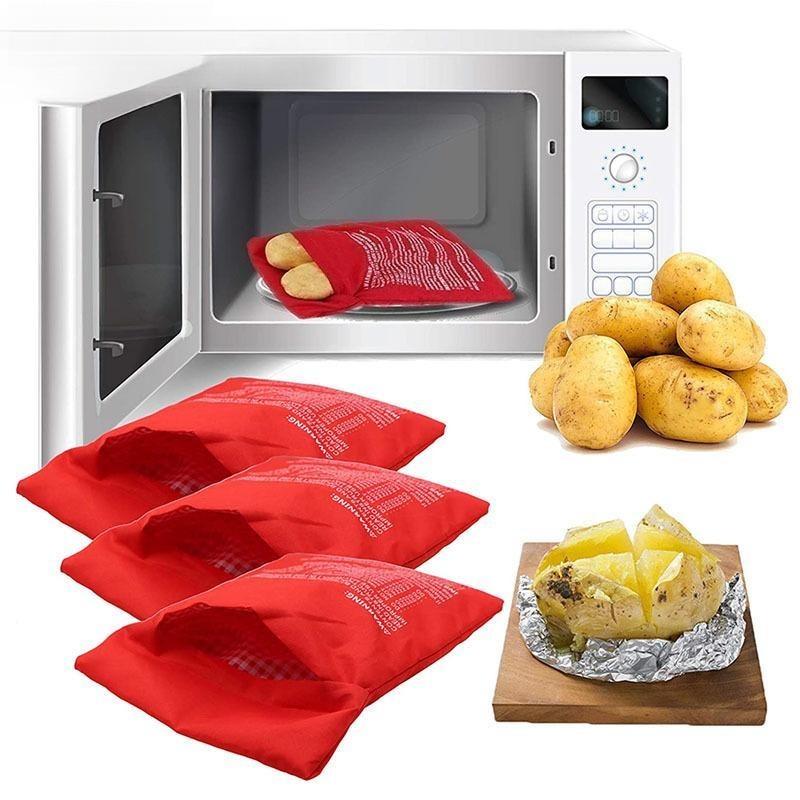 Bag for Potatoes In A Microwave Oven A Reusable Bag for Cooking Potatoes In A Microwave Oven A Packet for Baking Potatoes The Perfect Potato