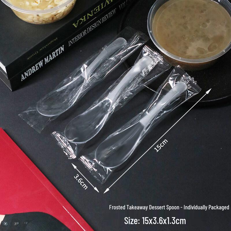 Одноразовая пластиковая ложка для супа ZISIZ