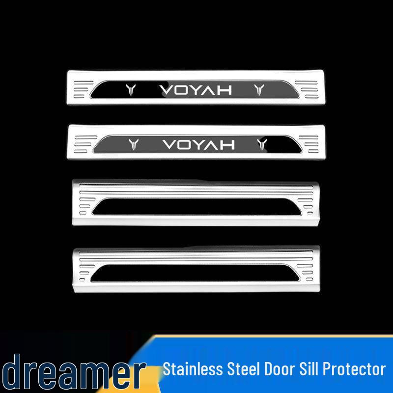 Stainless Steel Anti-Scratch Door Sill Protector for 2022-2025 Voyah Dreamer