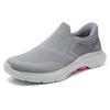 Skechers Go Walk Scarpe Casual Slip-On Basse Comode da Donna Sneakers Grigio Rosa 125246-GYHP