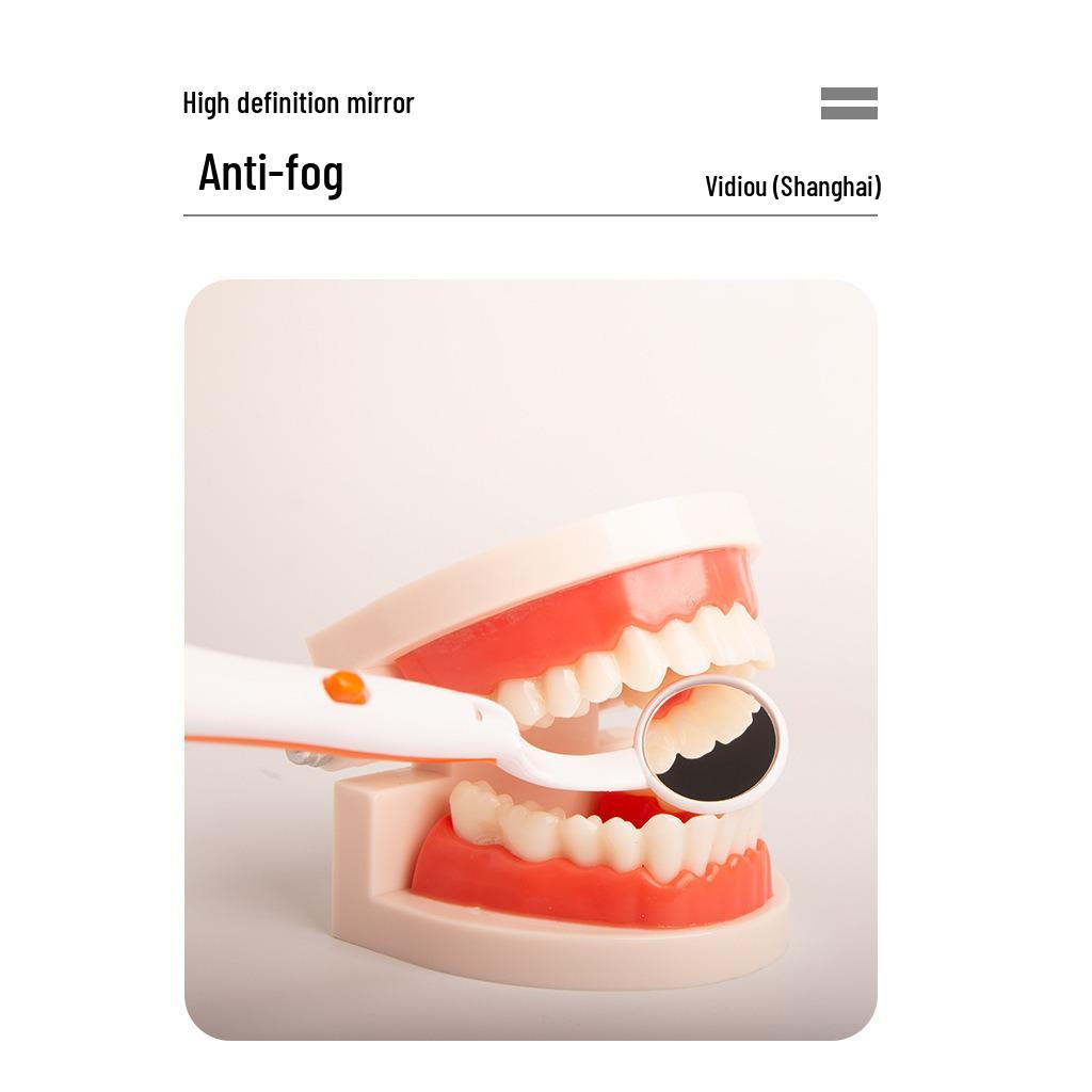 Anti-Fog Lighted Dental Oral Mirror for Tooth Examination