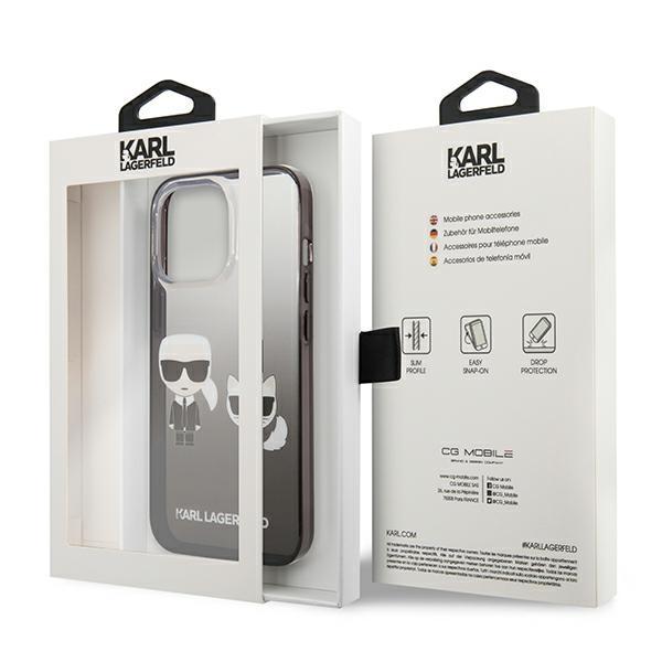 Etui Do iPhone 13 Pro Karl Lagerfeld Gradient Ikonik Czarne