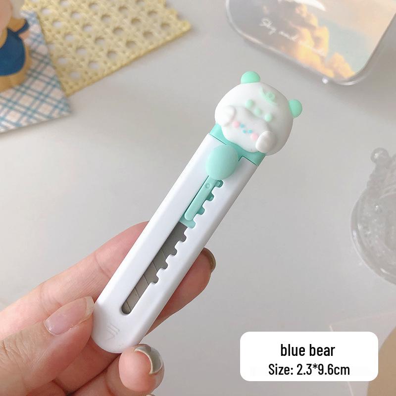 Cute Cartoon Cat Paw Utility Knife - Small Portable Paper Cutter with Fun Designs