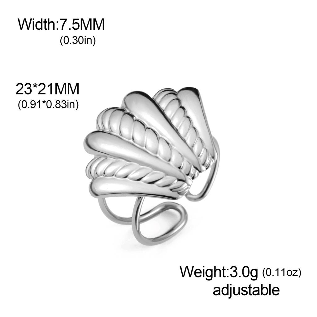 Verstellbare Muschel Seestern Ringe für Damen Edelstahl Sommer Strand Schmuck Gold Farbe Offene Fingerringe 2026 Trendig