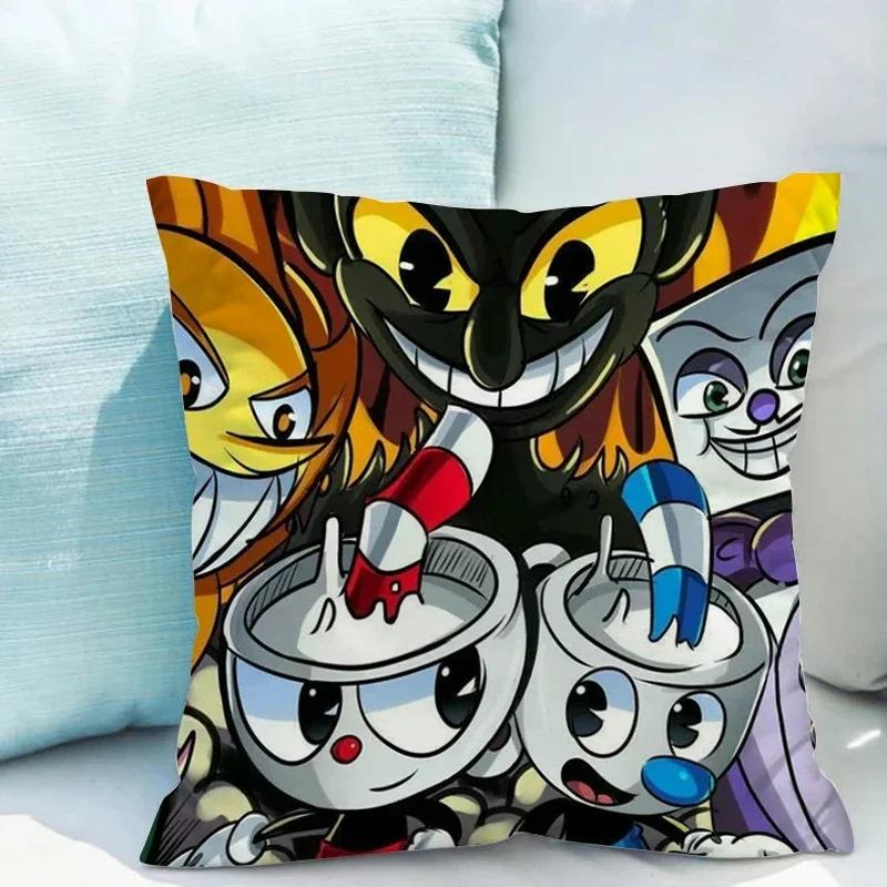 Chair Cushion Cover  C-cuphead Fall Decor Decorative Pillows for Sofa Pillowcases x Pillowcase  Pillow Hugs Covers