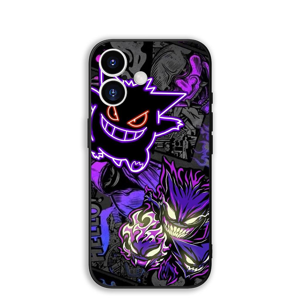 for Motorola Moto G86 G57 G67 G24 G15 G54 Power G13 G14 G34 G35 G45 G60 G53 G55 G64 G75 G72 Case P-Pokemons GO Gengar P-Pikachus