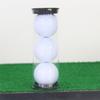 Golf Ball Tube Barrel Pc Transparent Round Plastic Packaging Box 45Mm Diameter Golfs Case With Cover Portable Golfs Container