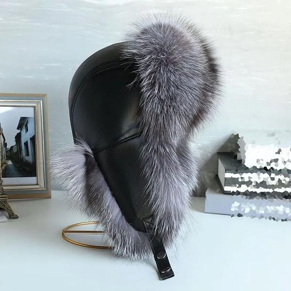 WTEMPO Cappelli da uomo spessi caldi e morbidi antivento antifreddo in tinta unita in pelliccia sintetica, cappelli da uomo invernali con protezione per le orecchie, cappelli da bombardiere